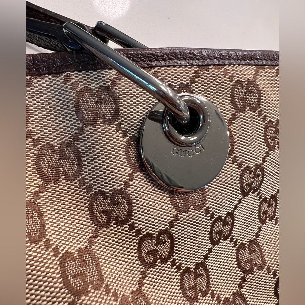 Gucci Monogram Small Eclipse Tote - image 5